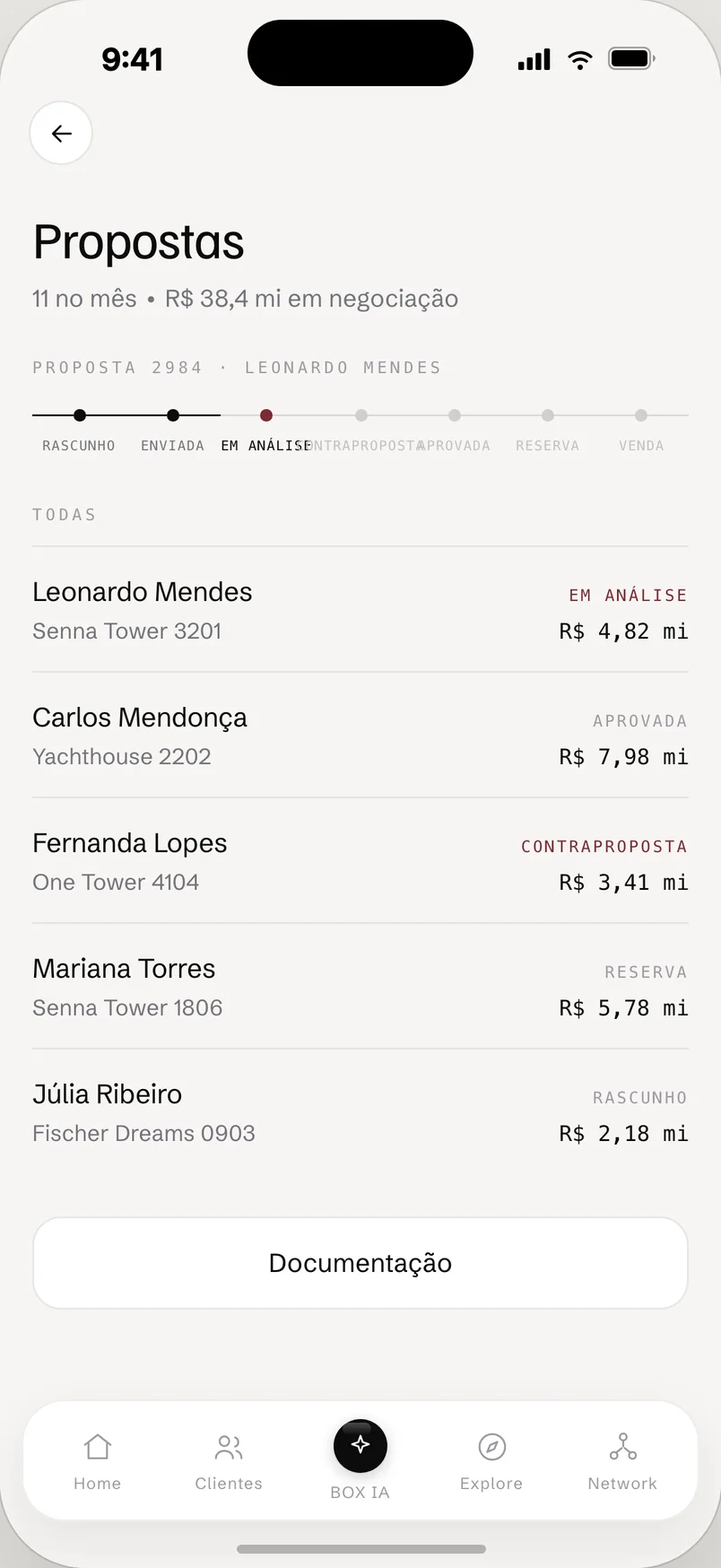 BOX OS App: Proposta