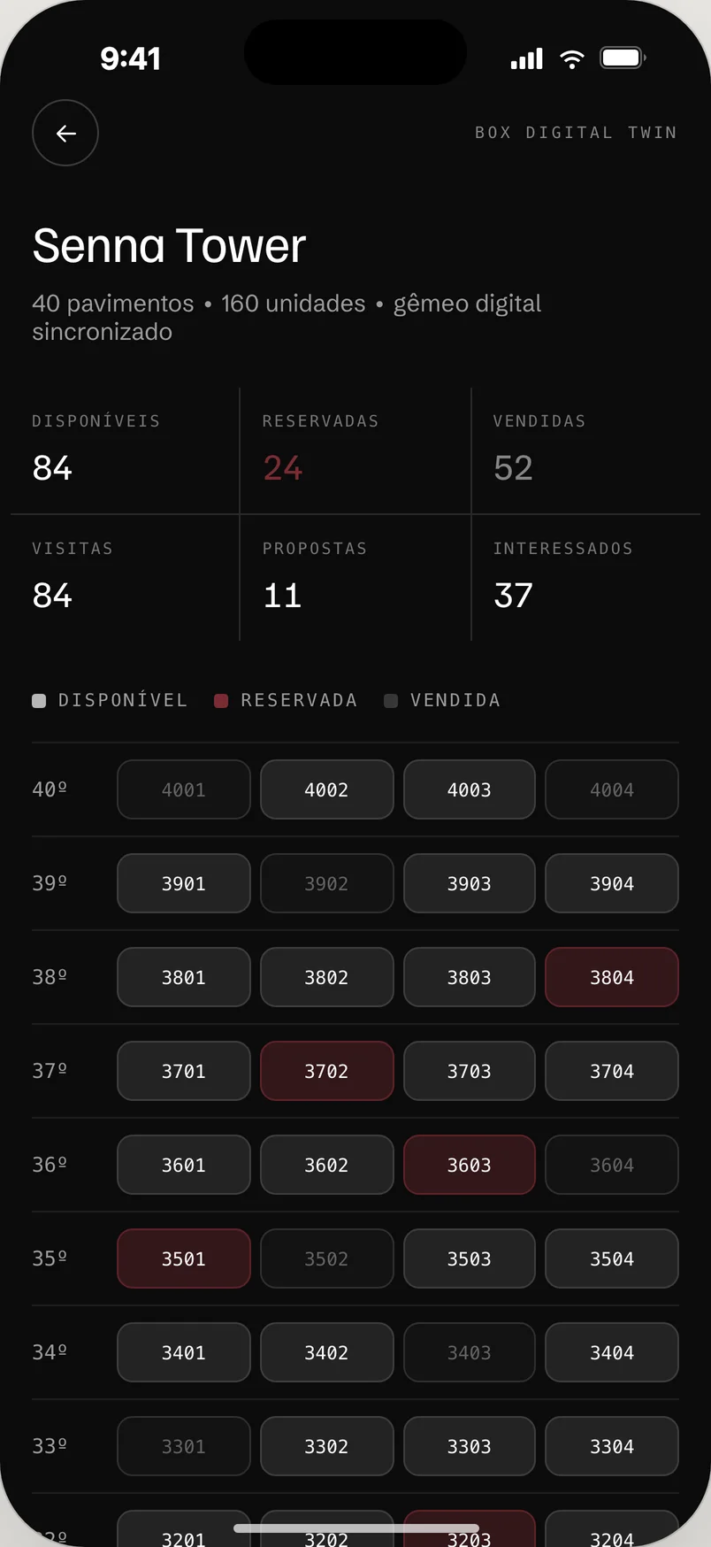 BOX OS App: Building Twin